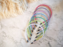 Iridescent Glitter Headband, Sparkly Iridescent Headband
