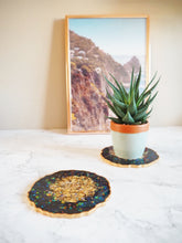 Gold Resin Coasters | Handmade Gold Coasters | Suki Sabur