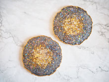 Grey & Gold Handmade Geode Coasters Set