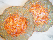 Olive Green Resin Coasters