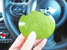 green rainbow car coasters