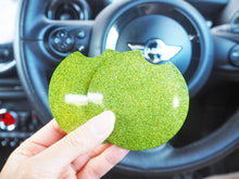 sparkly green cup holder inserts