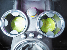 lime green glitter cup holders