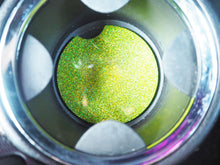 green rainbow glitter car coasters