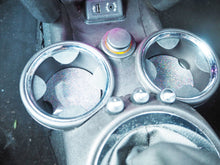 Steel Silver Rainbow Glitter Car Coasters