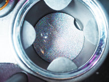 Steel Silver Rainbow Glitter Car Coasters