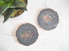 grey & rose gold placemats