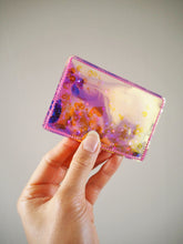 Magenta Holographic Vinyl Card Case