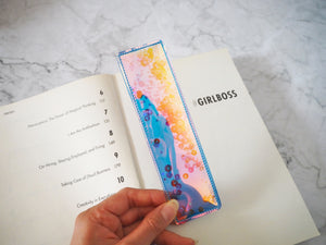 Blue Sequin Bookmark | Colorful Iridescent Bookmark | Suki Sabur