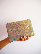 Grey Glitter Makeup Bag