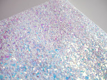 White Iridescent Glitter Makeup Bag