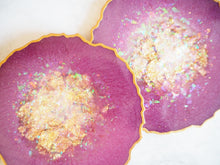 Handmade Purple Coasters | Berry Purple Coasters | Suki Sabur
