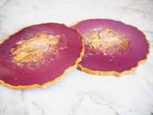 Handmade Purple Coasters | Berry Purple Coasters | Suki Sabur