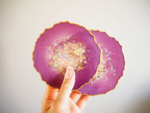 Handmade Purple Coasters | Berry Purple Coasters | Suki Sabur