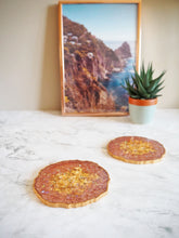 Terracotta Iridescent Resin Coaster Set