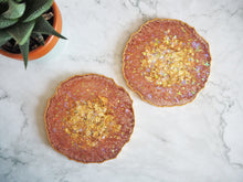 Terracotta Geode Resin Coasters Set