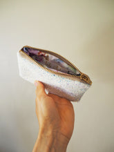 Iridescent White Glitter Coin Purse - Sparkly White Coin Purse - Iridescent Glitter Coin Purse In White - White Iridescent Glitter Purse - White Iridescent Glitter Coin Pouch