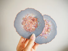 grey agate coaster set