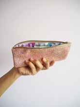 Glitter Sunglasses Case in Bubblegum Pink