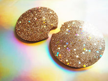 Holographic Rose Gold Cup Holder Inserts - 7.3cm