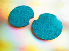 Turquoise Glitter Cup Holder Inserts - 7.3cm