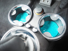 Turquoise Glitter Cup Holder Inserts - 7.3cm