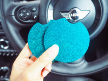 Turquoise Glitter Cup Holder Inserts - 7.3cm