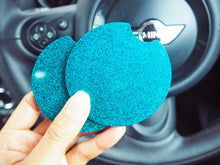 Turquoise Glitter Cup Holder Inserts - 7.3cm