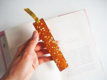 sparkly orange bookmark