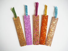 glitter resin bookmark