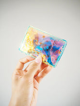 sparkly green card case