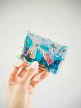 Holographic Green Vinyl Card Holder