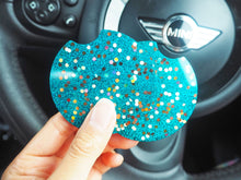 turquoise rainbow car coasters