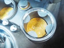 Gold Rainbow Glitter Car Coasters - 7.3cm