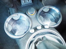 steel grey glitter car coasters