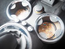 Rose Gold Holographic Glitter Car Coasters - 6.5cm