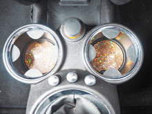 Rose Gold Holographic Glitter Car Coasters - 6.5cm