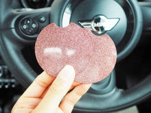 rose gold glitter coasters