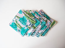 Monstera Print Reusable Cotton Wipes Eco Friendly