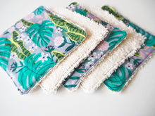 Washable Cotton Wipes Leaf Print