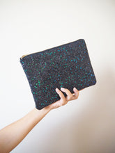Black Clutch Bag | Green Glitter Clutch Bag | Suki Sabur