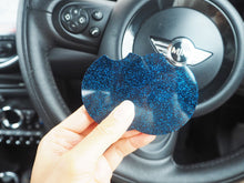 blue glitter car coaster set