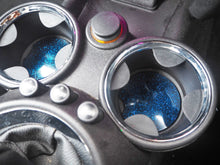 sparkly blue car coasters