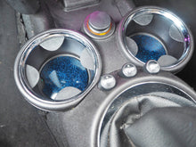 cobalt glitter coasters