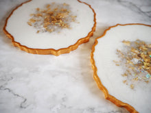 white resin coasters