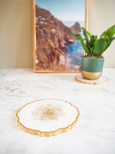 white geode placemat set