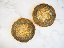 Handmade Gold Resin Coasters