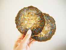 Geode Resin Coaster Set in Khaki