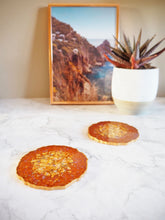 Gold Resin Coasters Handmade