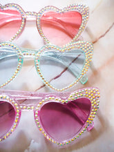 Sparkly Diamanté Heart Sunglasses